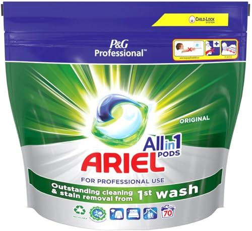 Ariel Professional All-in-1 PODS Liquide De Lavage Lessive En Capsules/Tablettes, Classique, 70 Lavages