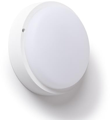Plafonnier LED Extérieur Rond 25W White IP65 Ø175 mm avec Détecteur de Mou