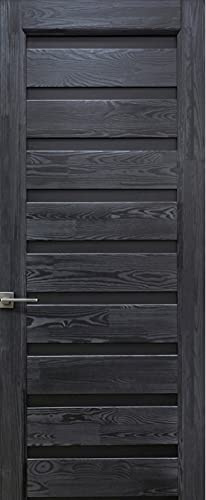 A.Monamour Adesivo Porta Autoadesiva Porta In Legno Scuro Vinile PVC Adesivi per Porte Interne 3D Pellicola Adesiva Poster Sticker Murale Parete Carta da Parati