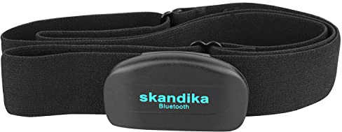 Skandika Brustgurt Pulsmesser Bluetooth | Herzfrequenzmesser für Sportgeräte, Pulsmessung, kompatibel mit Fitnessgeräten, Bluetooth-Schnittstelle, Fitness-Apps, Sportuhren | Pulsgurt