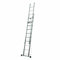Escalera 2 Tramos Extensible con Cuerda en Aluminio Serie BRICO Perfil 66mm 3.0+3.0 MTS | Práctica y Ligera Escalera Dos Tramos con Sistema mecánico de accionamiento por Cuerda