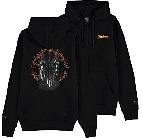 Difuzed Herren Lord of The Rings Sauron Pull à Capuche Zipper Homme (S), blau, Einheitsgröße