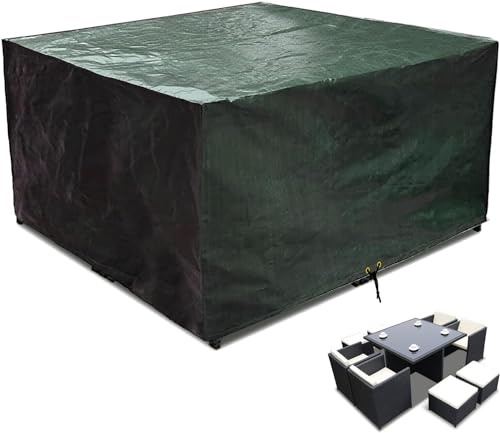 Richie Waterproof Cover for Garden Tables and Patio Furniture (Green, 200x200x90 cm)