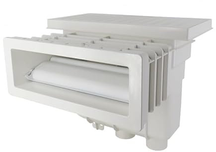 FLUIDRA Skimmers para Piscinas de la Marca Modelo Conjunto Completo Skimmer 6º UNIK ABS Color Blanco - Cuerpo + Funda + Embellecedor Poliester Piscina con Insertos