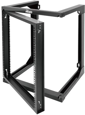 Tecmojo 12U Wall Mount Open Frame Swing Gate Server Rack, Network Rack for 19inch Computer/AV/Data/IT/Media Equipment, 18inch Depth