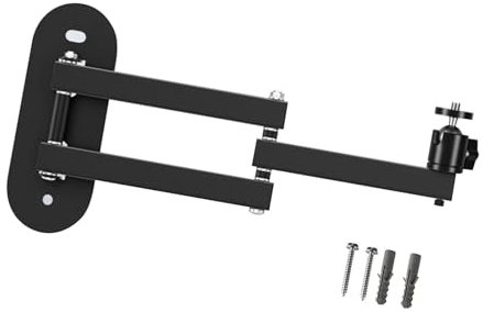 LOFOTU Metal Projector Support Wall Mount Holder Stand With Multiple Adjustment Foldable For Cameras And Small Projectors