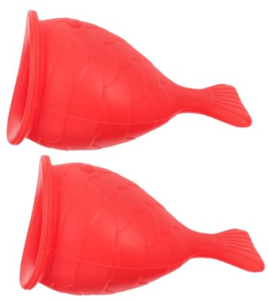 PACKOVE 2pezzi Silicone Fish Shape Lip Plumper Rimpolpatore Per Labbra Riutilizzabile Strumento Per Labbra Piene Per Ogni Occasione Facile Da Usare e Pulire