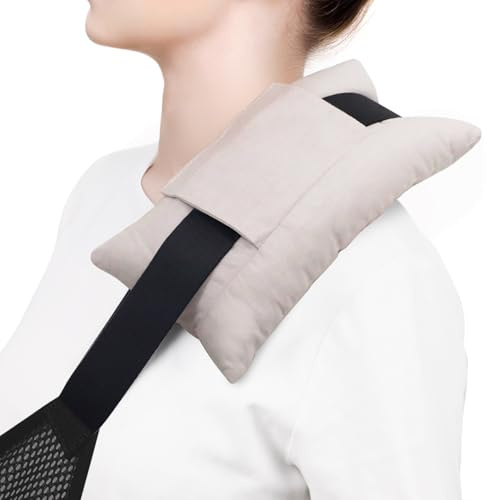 RoamReady Seat Belt Pillow for Mastectomy Post-Surgery | Hysterectomy Mastectomy Pillow for Seamless Heart Surgery, Chest Chemo, Port Pacemaker Recovery Gifts for Women, Gray