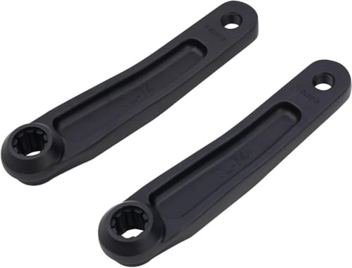 Rysydant Universal-Fahrrad-Kurbelarm, Kurbelarm mit 170 mm Zentralmotorkurbel, quadratisches Loch für Citybike, Faltrad, MTB, E-Bike, Rennrad, Heimtrainer, schwarz