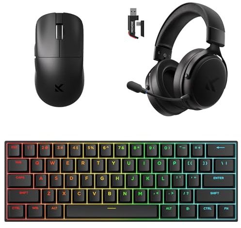 MCHOSE Ace60 HE Clavier Gaming & V9 Pro Casque Gaming & L7 Pro Souris Gamer