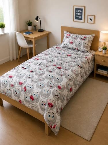 GX GARGIX Completo Letto Singolo 100% Cotone – Set Lenzuola Una Piazza con Sotto, Sopra e Federa – Morbido e Traspirante (G/XJL-GRIGIO)