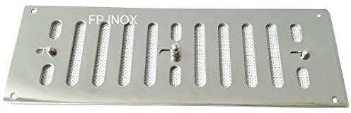 FP INOX Rejilla mosquitera Acero Inoxidable lamelle Ajustable 228 x 76 mm ventilación Ventilación Air