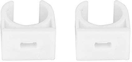 20 Stück U-förmige Rohrschellen 16/20/25/32mm Clips mit Schrauben PPR Einstellbar für Wasserleitung Wasserversorgung Rohrhalter Drahtschellen Clips Weiß