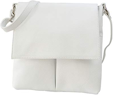 SH Leder Echtleder Umhängetasche Schultertasche Crossover aus Gernarbt Rindleder 26x25cm Kim G182