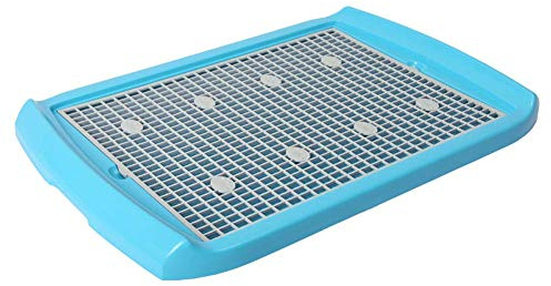 YANYUESHOP Urinoir Plat pour Chien de Toilette Domestique, Pot de Toilette pour Chien en PP, Conception en Maille Facile à Nettoyer et Anti-éclaboussures pour Tous Les Types de Chiens