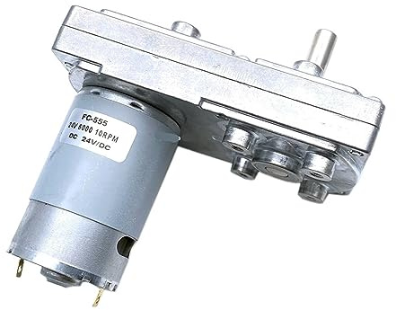 EGNIAN FC-550/555 6V12V24V DC-Getriebemotor mit hohem Drehmoment, superstarker Konfiguration 3V-30V (Size : 4.5rpm, Color : 24V Rated)