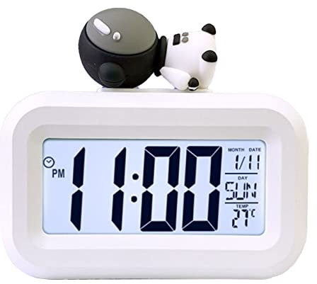 Orologio Elettronico, Sveglia Multifunzione con Display a Colori, Schermo LED, Sveglia Elettronica da Tavolo, Data e Ora, Calendario, Temperatura, per Bambini, Comodino, Casa, Ufficio,(Astronauta)