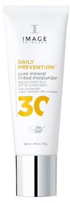 Image Skincare - Daily Prevention Pure Mineral Tinted Moisturizer SPF 30-73g – Sonnenschutz - Leichte, getönte Anti Aging Feuchtigkeitspflege mit Ectoin & Glycerin