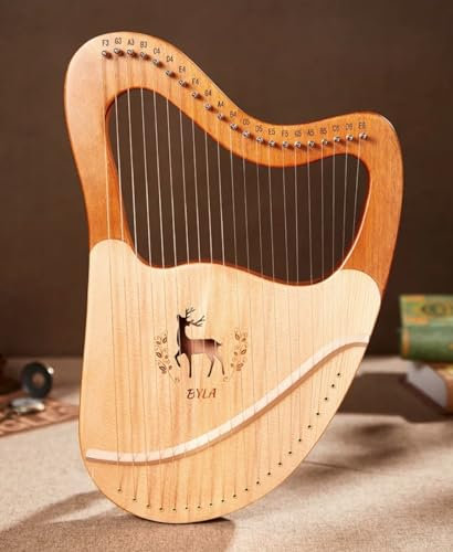 Lyra Byla Lya Harfe mit 21 Saiten, kleine Harfe, tragbares Saiteninstrument