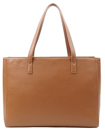Tommy & Kate GLORIA Spacious Tote Bag for Women Shoulder Laptop Tote Bag Large PU Leather Ladies for Work School Business with Zipped Compartment and Inner Pocket