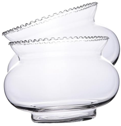 Yardwe Hydroponic Plant Bowl Glass Goldfish Bowl Round Large Fish Bowls for Home Office Centerpiece
