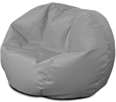 Bags of Beans Wipe Clean Kids Bean Bag Chair with Filling Included - Outdoor Kiddies Beanbag Seat - Machine Washable Childrens Beanbag Furniture for Girls & Boys - 67 x 48cm (Dawn Grey)