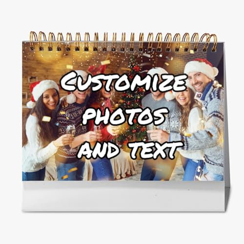 ＨＡＯＡＮＧＺＨＥ Personalisierter Tischkalender 2025 - Kreativer Tischkalender - Einzigartige Fotokalender Familie und Freunde - Hochwertiger Druck, Individuell Gestaltbar