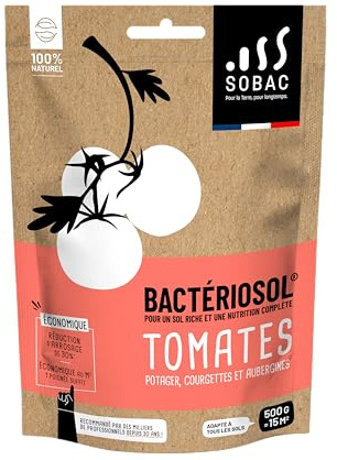 SOBAC Bactériosol® Fertilisant Tomates, courgettes et aubergines - sachet 500g