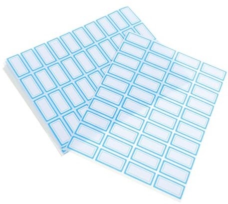 Generisch 20 Blätter Schild Weiße Klebeetiketten Kleine Aufkleber Etikettenaufkleber Zahlenaufkleber Kleine Klebeetiketten Mini-aufkleber Aufkleber-etiketten Etiketten Für Namen Papier