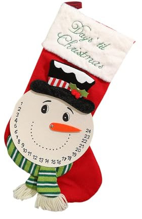 Qsvbeeqj Warme Und Komfortable Strick Weihnachtsstrumpf Bietet Santa Und Snowmans Tolles Modeaccessoire Für Den Urlaub