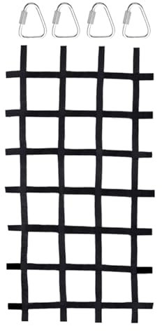Kids Climbing Cargo Net – Heavy‑Duty 89x46 Inch Net with Strong Polyester Ropes | Rope Ladder Climber for Swing Sets, Slacklines, Tree Playgrounds Outdoor Adventure Training Gear for Children