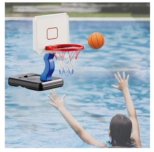Pool-Basketballkorb Pool Seite Basketballkorb Für Inground Pool, Wasser-Basketballkorb Für See/ Teich/ Strand, Kleinkind Basketballkorb Indoor Outdoor Für Alter 3-8, Leicht Zu Tragen Und Zu Speichern