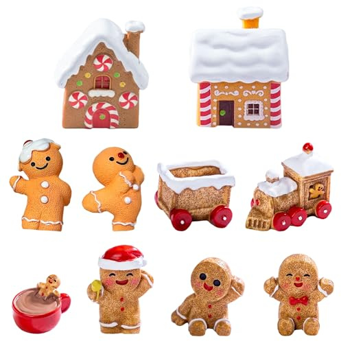 LaVenty noël kit création décorations miniatures maison diy bonhomme de neige arbre centre de table décoration village de noël cadeau artisanat