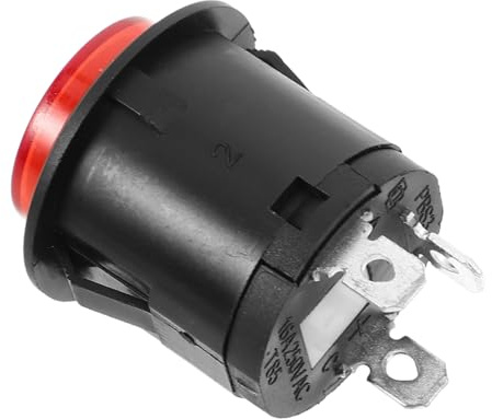 FUNNETOYU Pulsante di Avvio per Kids Car Interruttore a Bilanciere per Moto Elettrica e Giocattoli, Compatibile Versatile, Finitura Lucida e Installazione Semplice