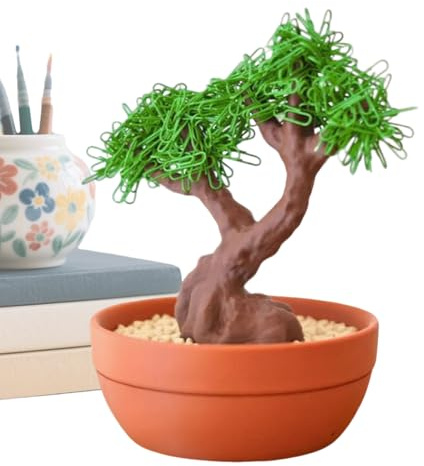 Bonsái artificial, organizador de escritorio para habitación, árbol de bonsái, decoración de escritorio con cajón oculto para organización del hogar, sala de estar, dormitorio