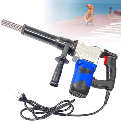 ToayNia Pistola desoxidante eléctrica Manual con Aguja, máquina de Limpieza con removedor de óxido Tipo Aguja, raspador de Aguja eléctrico para Eliminar óxido, escoria de Soldadura, Pintura 110v