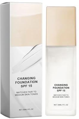 Changing Foundation SPF 15, cosmetics Changing Foundation, Foundations Color Changings, Getönte Tagescreme mit Farbanpassung und leichtem Auftrag für verschiedene Hauttypen (01)