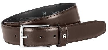 Aigner Gürtel Basic 126068 Braun, Silber Glänzend