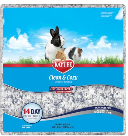 Kaytee Clean & Cozy Extreme Odor Control Bedding, Made for Small Animals, 65 Liters