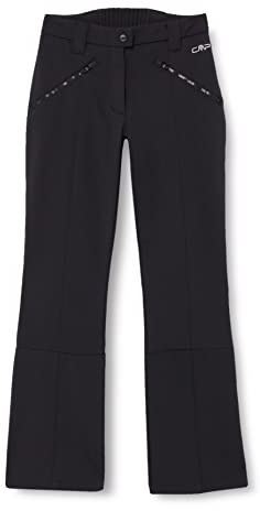 CMP - Pantalone donna con ghetta interna, Nero, M