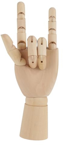 Manichino Artistico Snodato in Legno per Disegno e Scultura - Modello Anatomico Femminile con Articolazioni Mobili per Studio dell'Arte e Schizzi