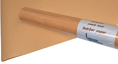 equipster Butcher Paper Kraftpapier Metzgerpapier Peach Pfirsich Papier für BBQ Smoker Fisch Fleisch Wurst 380 mm x 10m