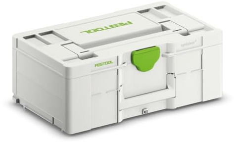 Festool Systainer³ SYS3 L 187 - Werkzeugkoffer mit Beschriftungsfeld | Stapelbarer Transportkoffer, 20,2 l Volumen, 508 x 296 x 187 mm, inkl. Abdeckung Beschriftungsfeld