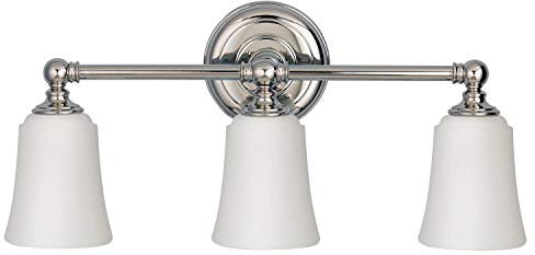 Licht-Erlebnisse Elegante Badezimmer Leuchte IP44 inkl. LED Leuchtmittel in Chrom Wandlampe Bad Spiegel YSABELLA