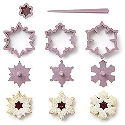 Betty Bossi Cortador de Galletas Copo de Nieve - Cortador de galletas en forma de copo de nieve - Gadget de cocina de alta calidad