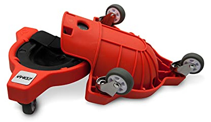 EDMA - Support Genou à Roulettes - 2 Genouillères pour Travaux de Sol - Protection Genoux pour Carreleur - Knee Pad - 258555 - Outil de Qualité pour Professionnel et Particulier