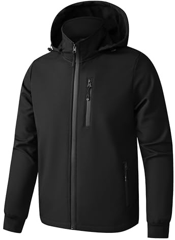 TONY BACKER Giacca Leggero Uomo Giubbotto Casual Giubbino Bomber Leggera Casual da Uomo Primavera/Estate/Autunno (IT, Testo, M, Regular, Regular, Nero)