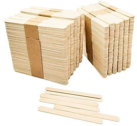 600 palillos de madera,palillos de hielo para manualidades,espátulas de madera para manualidades
