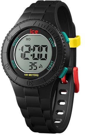 ICE-WATCH - Ice Digit Black Trilogy - Schwarze Jungenuhr mit Plastikarmband - 021614 (Small)
