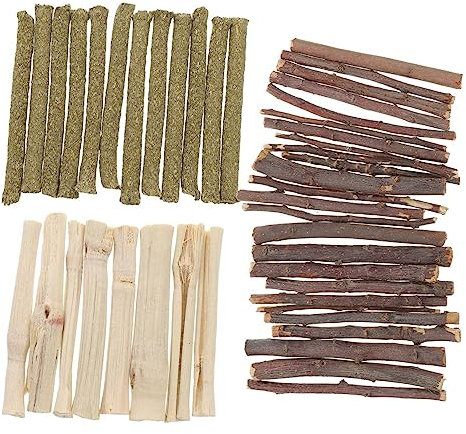 minkissy 3sätze Kauspielzeug Für Hamster Meerschweinchen Und Ratten Mit Sticks Für Kleintierkäfig Zubehör Zur Beschäftigung Und Zähnepflege Für Kleine Haustiere